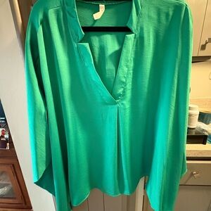 Tyche Vibrant Green Blouse